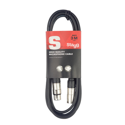 Stagg 10ft XLR Microphone Cable SMC3