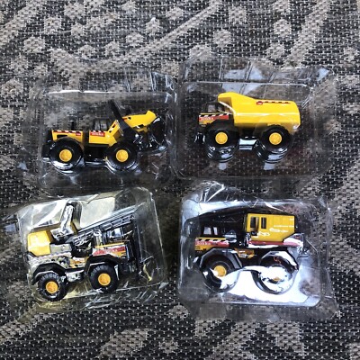 Maisto Tonka Mighty Construction Mini Toy Trucks #758, 748, 728 768 Lot of 4
