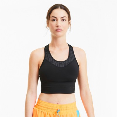 

Женский черный повседневный бюстгальтер Puma Mid Impact First Mile Long Line Training 519564-01