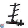 CAP Barbell Olympic Plate Tree Storage Rack for Weights and Bar, Black