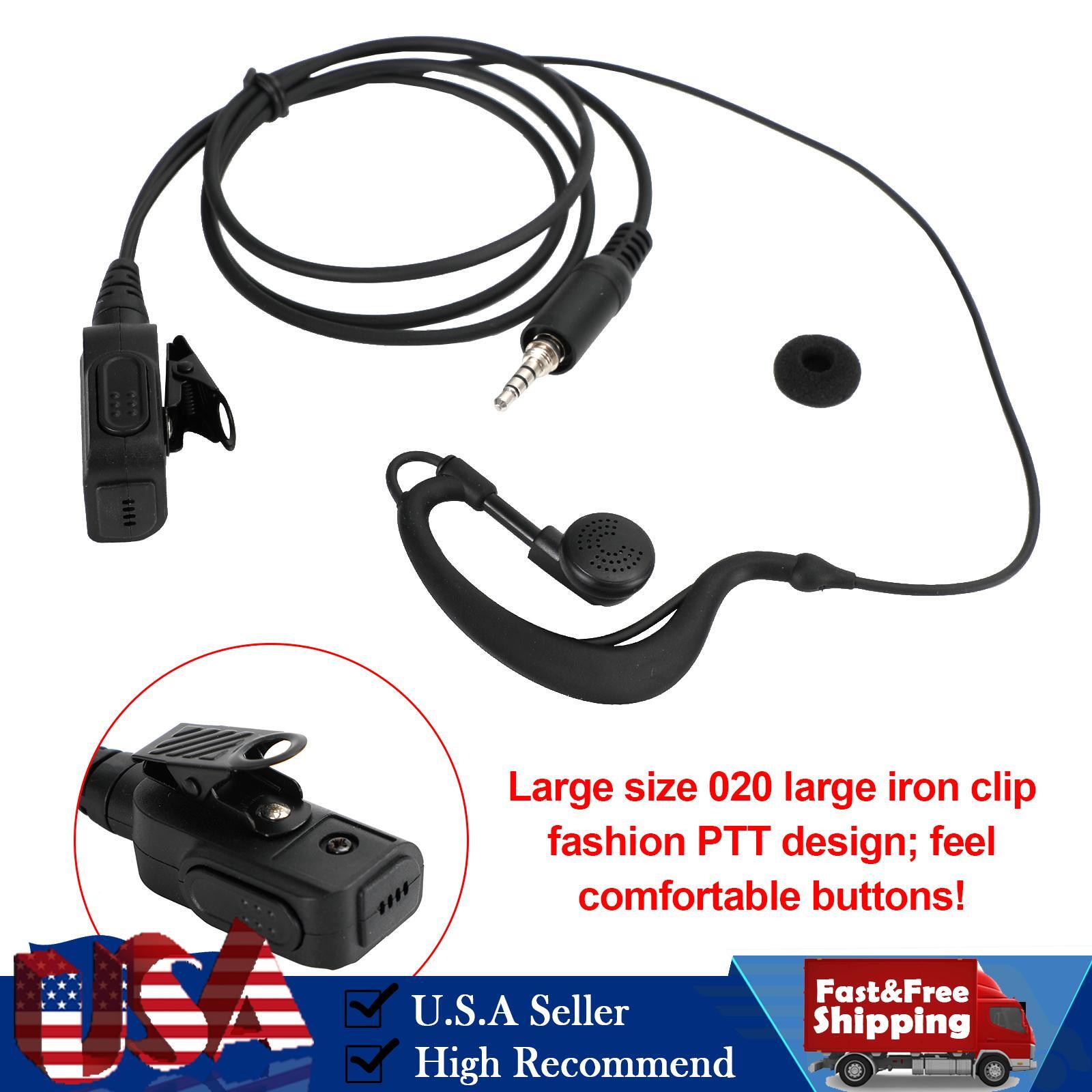 G-Shape Earpiece Headset Oval PTT MIC For ICOM IC-M33 M34 M3