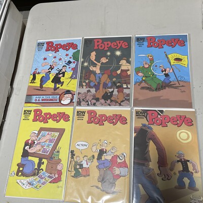 Popeye Comic Set 2 3 4 5 6 7  VF/NM IDW  DELL CLASSICS