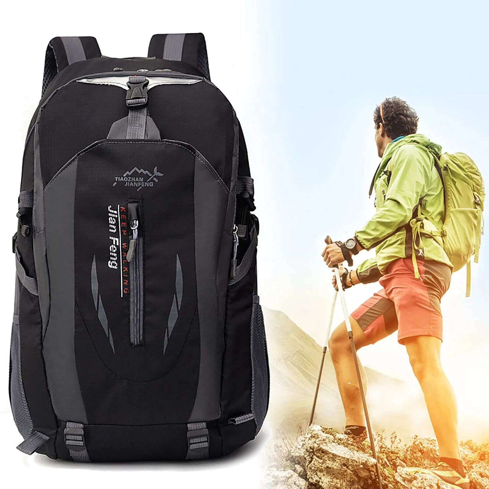 Rucksack Camping Laptop Hiking School Book Bag Usa
