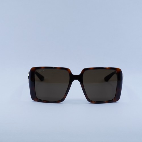 Pre-owned Gucci Gg1692s 002 Havana/brown 54-18-135 Sunglasses Authentic