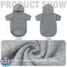 SCENEREAL Dog Hoodie Sweaters for Small Medium Large Size Dogs, Fleece Pet Sweatshirt with Hat and Pocket,Soft Cold Winter All Weather Puppy Clothes for S to XL Sized Dogs,Grey (M)