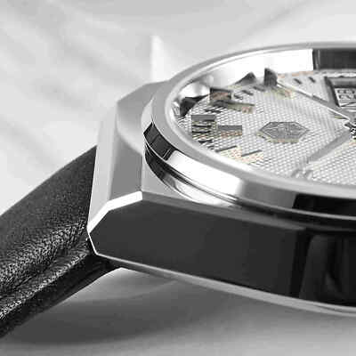 Pre-owned San Martin Sn0102-g Seagull Automatic White Dial 37mm 5atm Men's Dress Watch