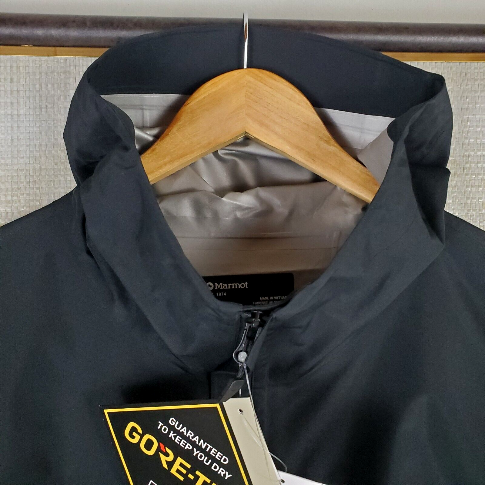 Pre-owned Marmot Gore Tex $250 Mens Size 4xlt Waterproof Hooded Jacket Black Full Zip
