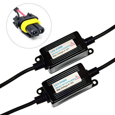 NEW 2x 9005 LED Decoder Strong CANBUS Error Code Warning Canceller Anti Flicker