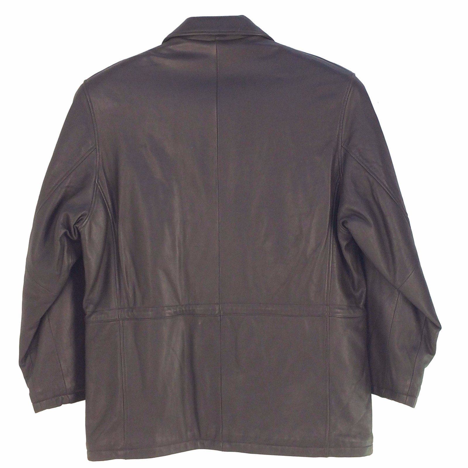 Pre-owned M & M Vintage, M6060verp Brown, J&m 3/4 Length Men Leather Coat