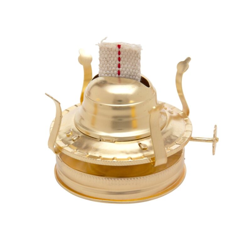 Brass Plated Oil Burner for Mason Jars - Turn Any
