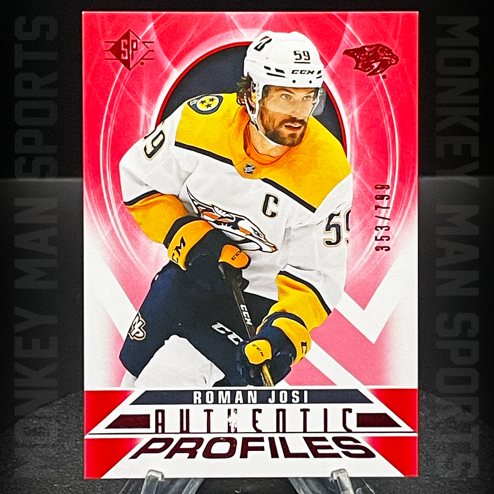 2020-21 SP - Roman Josi #/799 - AUTHENTIC PROFILES #AP-15 PREDATORS MINT