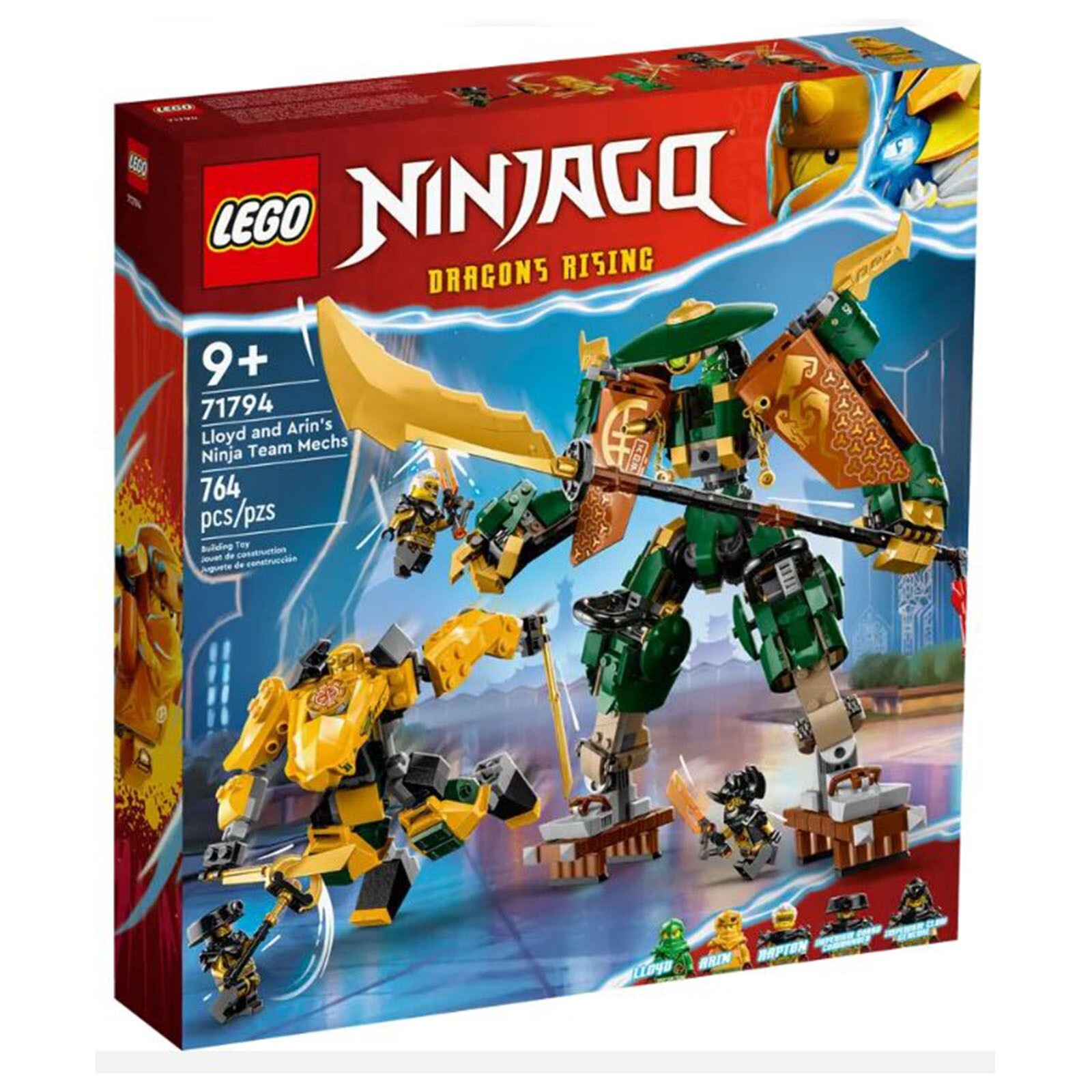 Конструктор LEGO Ninjago Dragons Rising Ллойд Аринс (Lloyd Arins) для создания мехов команды ниндзя 71794 НОВИНКА