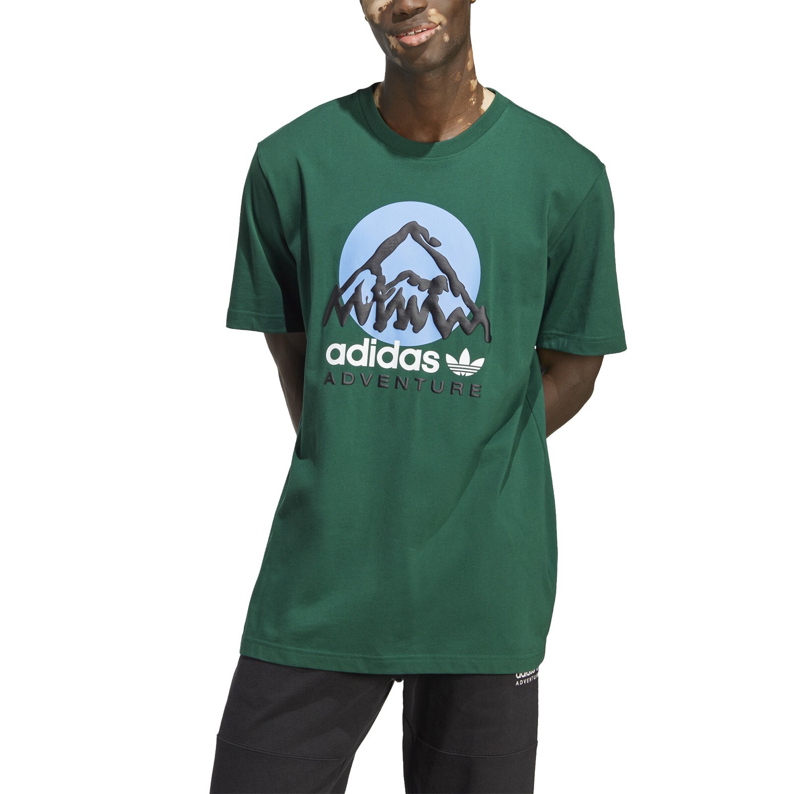 Adidas Adventure Mountain Front T-Shirt (Dark Green) IC2360