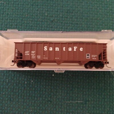 Atlas Tool Co. N gauge; 90 Ton Hopper, Aticson, Topeka & Santa Fe, Circa 2000
