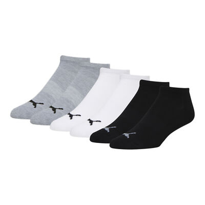 PUMA Men's Half-Terry Low Cut Socks (3 Pairs)