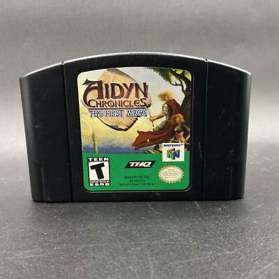Aidyn Chronicles: The First Mage (Nintendo 64, 2001)  N64 - Tested - Authentic