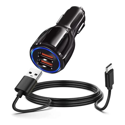 USB Car Charger Fast Charge Car Adapter for Moto G Power/G Stylus 2022 2020 2...