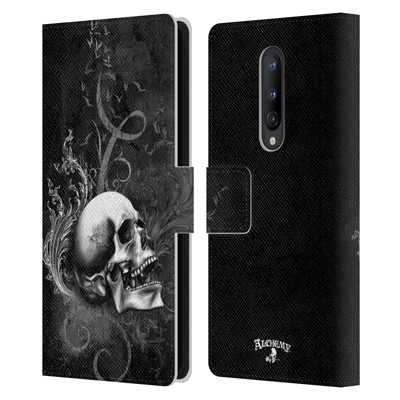 OFFICIAL ALCHEMY GOTHIC SKULL LEATHER BOOK WALLET CASE COVER FOR ONEPLUS PHONES