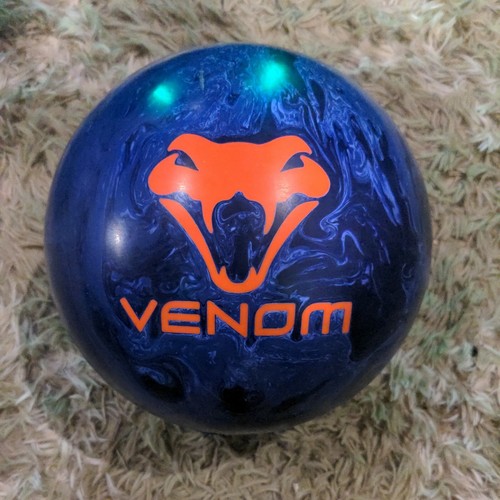 14 Motiv Venom Shock Bowling Ball. Used 2 finger bowling. No thumb