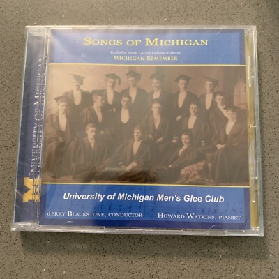Songs of Michigan CD U OF M Men s GLEE CLUB 2009 New 27 Tracks Rare