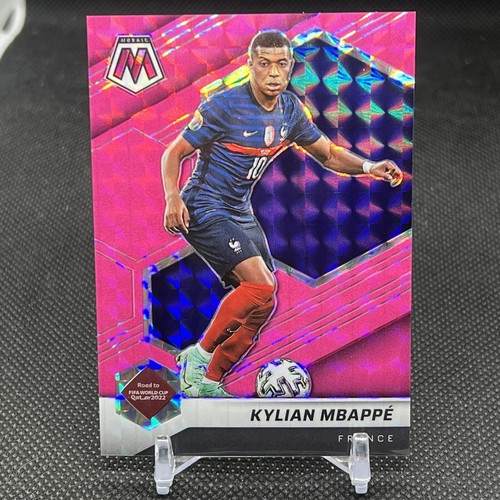 21-22 PANINI MOSAIC FIFA RTQ KYLIAN MBAPPE PINK FLUORESCENT