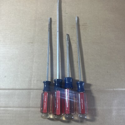 Craftsman Tools USA WF 4 Pc. Slotted Flathead Screwdriver Set Vintage