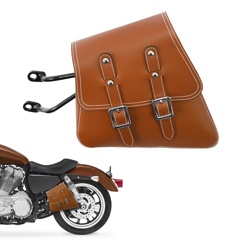 Saddle Side Bag Saddlebag Fit For Harley Sportster Iron XL883 XL1200 2007-2020