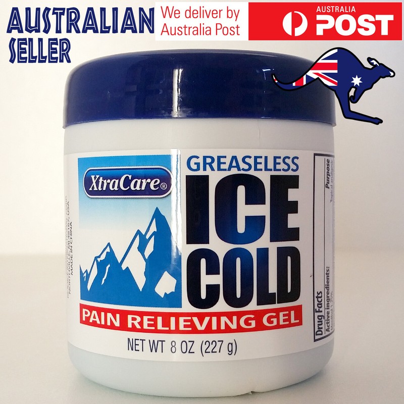 Pain Relief Gel Greaseless Xtra Care Ice Cold Physio Muscle Joint Ache Balm 227g