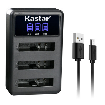 Kastar Battery Triple Charger for NB-4L NB-4LH Canon Digital IXUS 60 IXUS 65