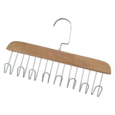 Coat Wooden Hanger Seamless Sweater Hook Tie Underwear Tie Organizer Rack