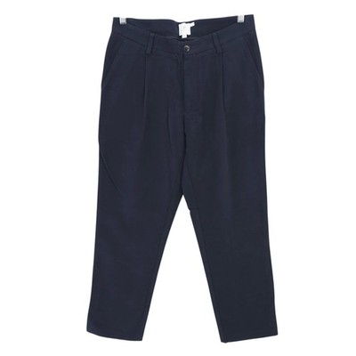 SUNSPEL Pleated Pants Navy Blue Brushed Cotton Men's Size 32