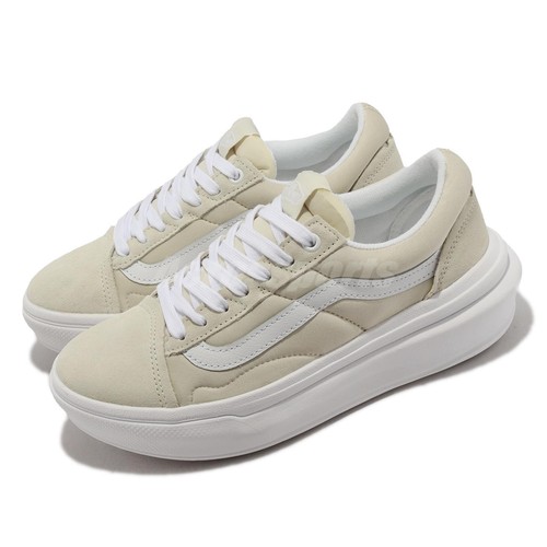 

Мужские повседневные туфли на платформе унисекс Vans Old Skool Over Sand Ivory White VN0A7Q5E1NF, Цвет слоновой кости, Old Skool Over