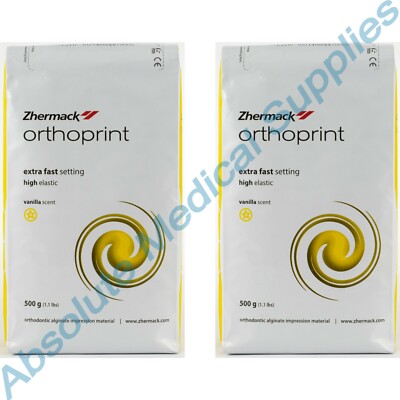*2-Pack* Zhermack Orthoprint Orthodontic Extra Fast Setting High Elastic C302145