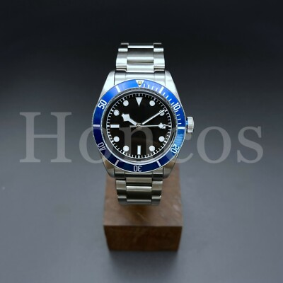 Custom Made MODS Watch 41 MM Heritage Black Bay Style Black Aluminum Insert USA