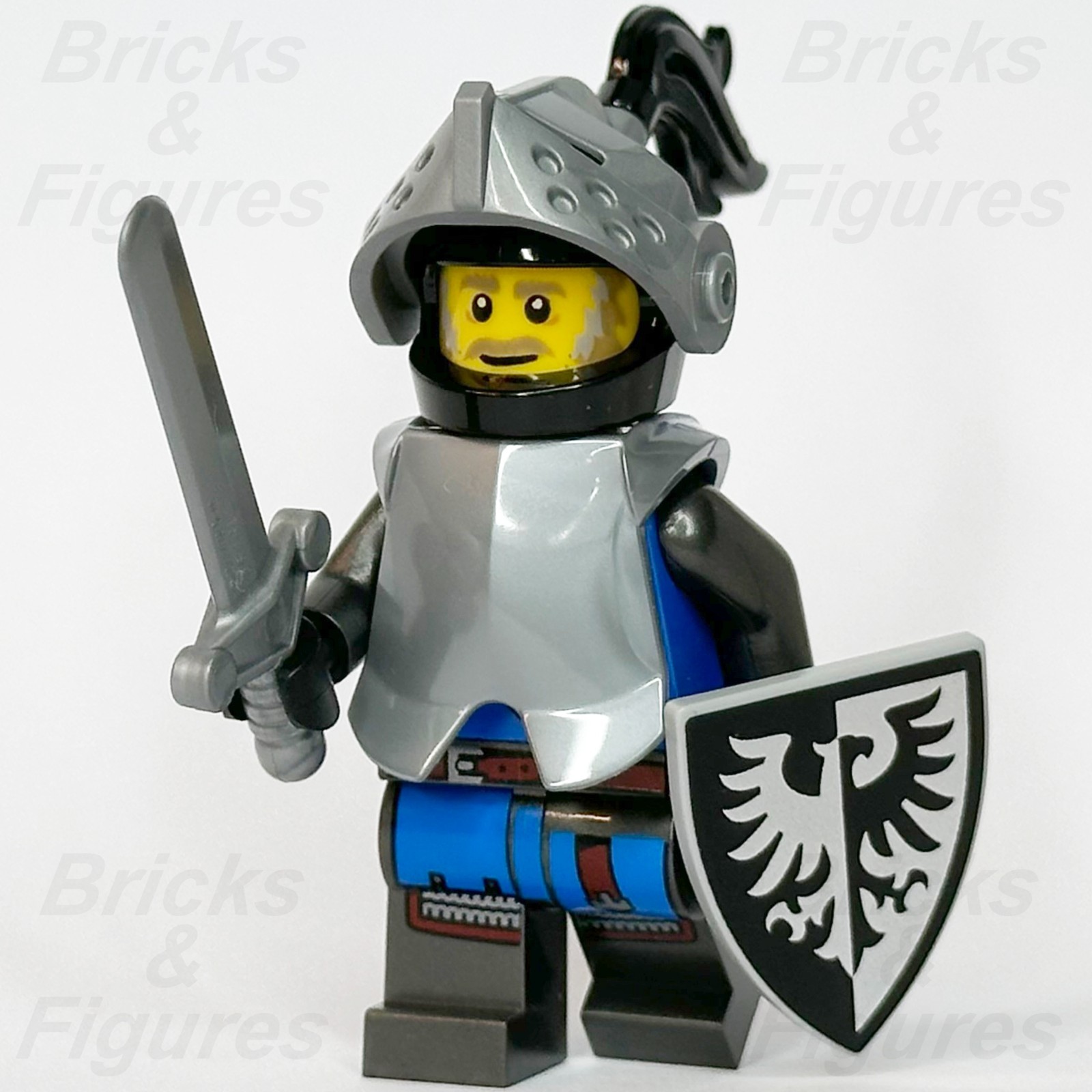 LEGO Castle Black Falcon Knight Minifigure Sword & Shield 910029 Series 1 bdp103