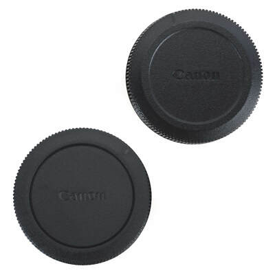 Body Cap + Rear Lens Cap for Canon EOS R / RP Camera, RF 35mm f/1.8 IS Macro STM