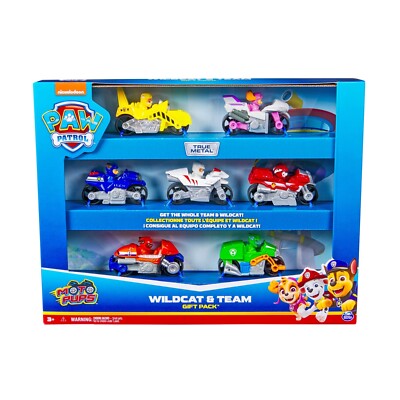PAW Patrol Moto Pups True Metal Collectible Die-Cast Vehicles, 7 Pieces