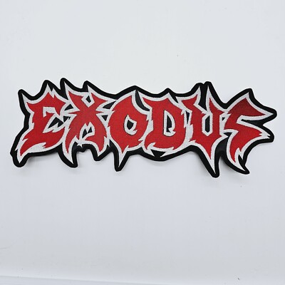 Exodus  SHAPED LOGO          EMBROIDERED BACK PATCH