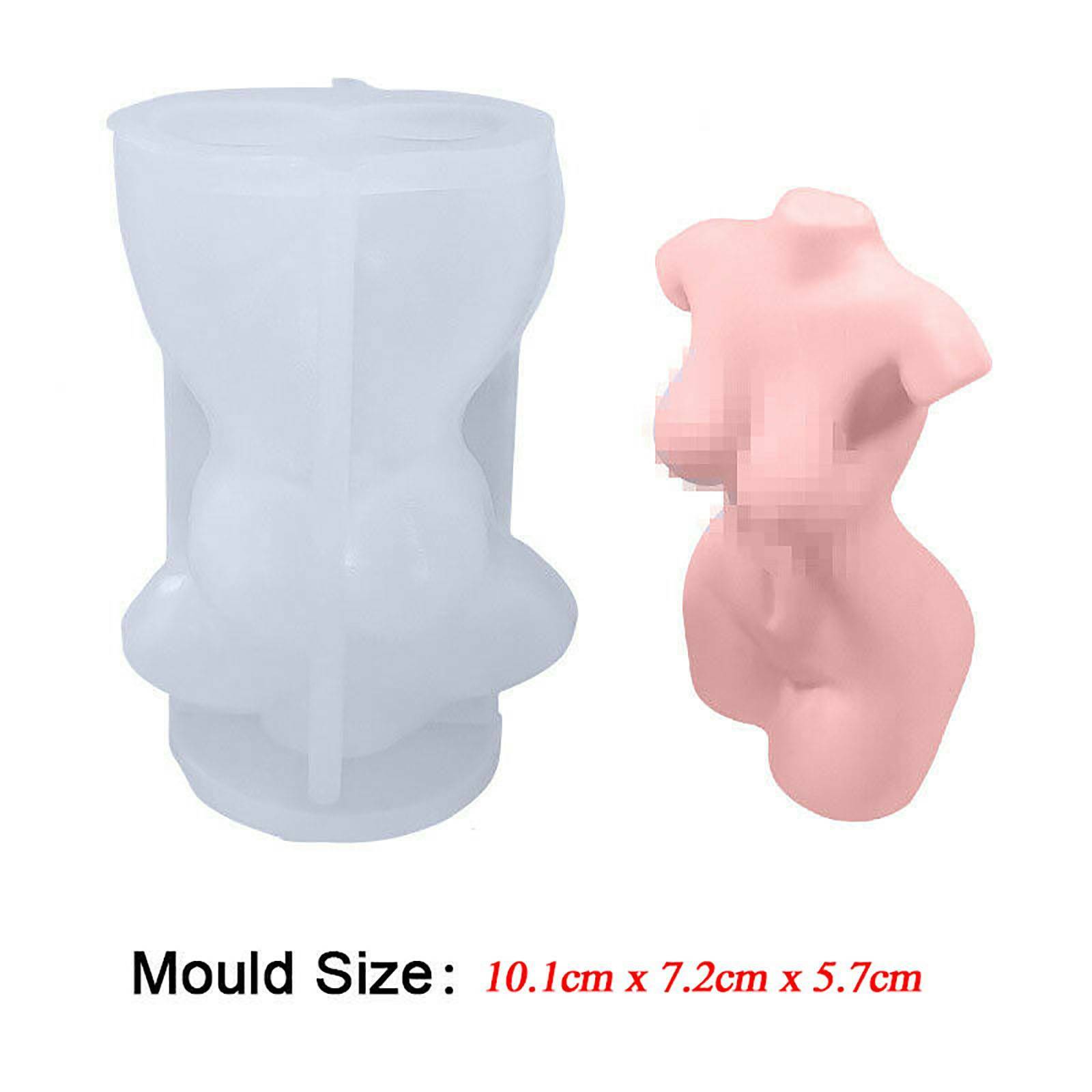 3D Female Body Candle Mold Women Model Mold DIY Silicone Soap Wax Mould