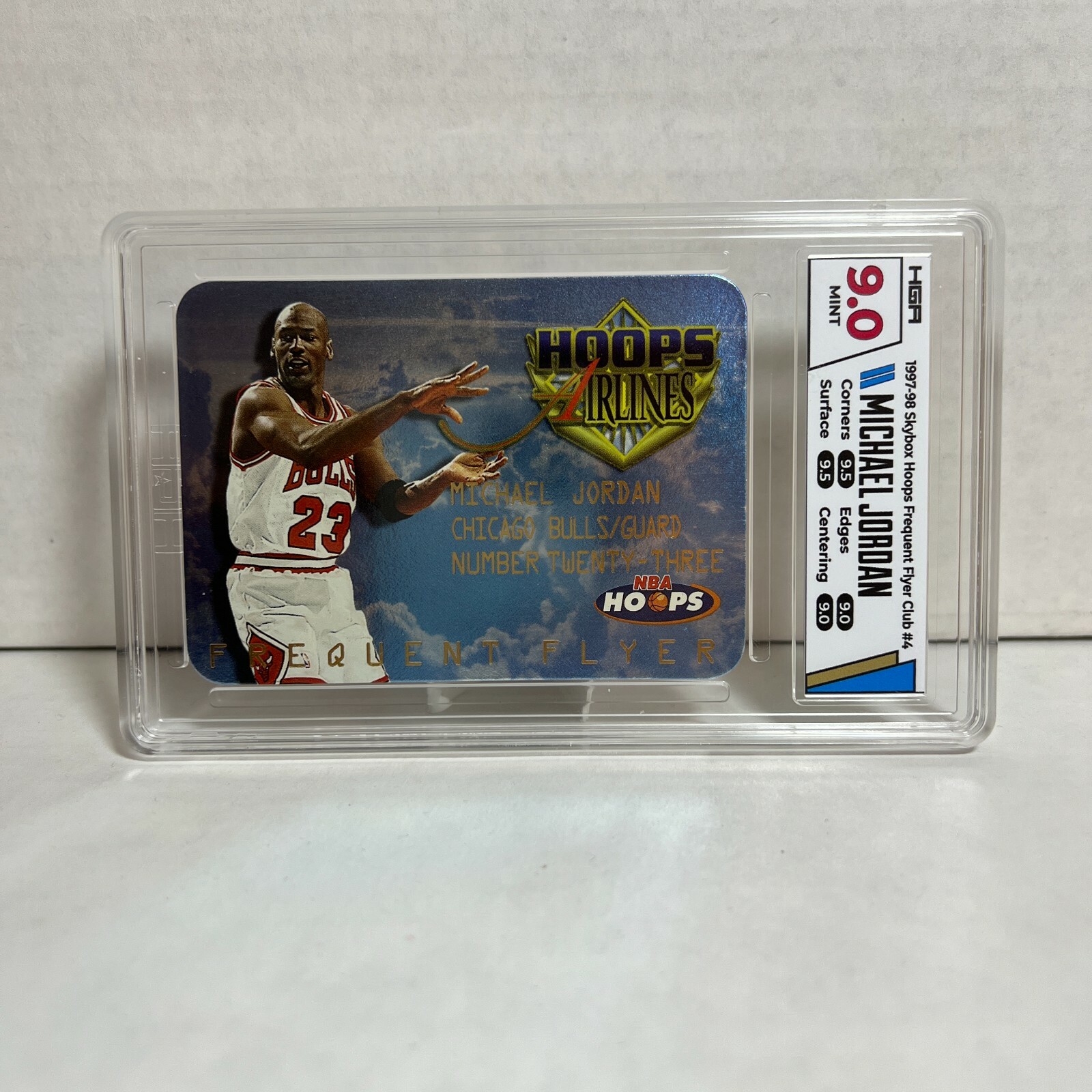 その他 JORDAN NBA Hoops Airlines Frequent Flyer 1997-98 NBA Hoops Airlines Frequent Flyer #4 Michael Jordan