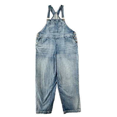 Lane Bryant Overalls Womens 20L Light Essential Stretch Mid-Rise 29'' Inseam