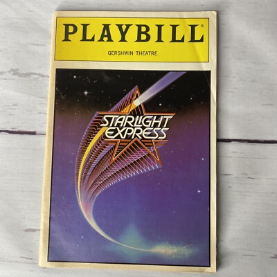 Vintage STARLIGHT EXPRESS Aug 1987 Broadway Playbill ANDREW LLOYD WEBBER Musical