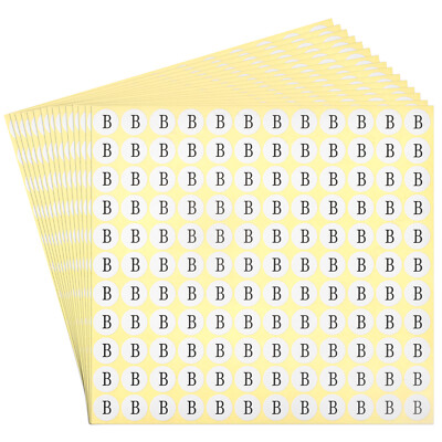 Alphabet Letter Stickers 30 Sheet 3960pcs Letter B Stick Labels Self Adhesive