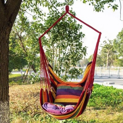 Colorful Stripe Hammock Swing Chair For Indoor Use QH1