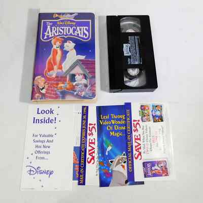 The Aristocats VHS 1996 Walt Disney Masterpiece Collection