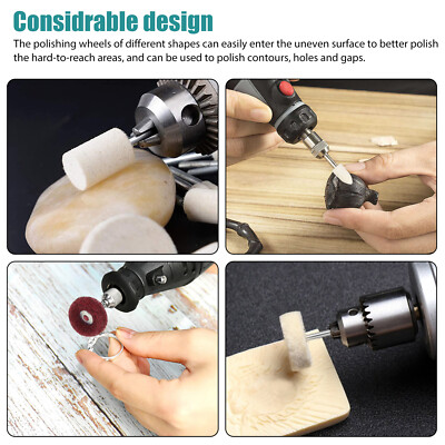 58PCS Mini Abrasive Polishing Wheel Buffing Grinding Rotary Tool Kit for Dremel