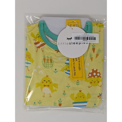 NIB Little Sleepies Little Chicks Two Piece Pajama Short Sleeve Set Size 3T