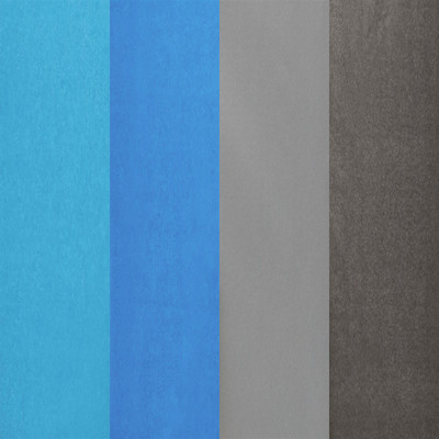 Cloudy Sky Asst Tissue Paper - Lt. & Slate Gray, Tropical & Bright Blue - 15x20