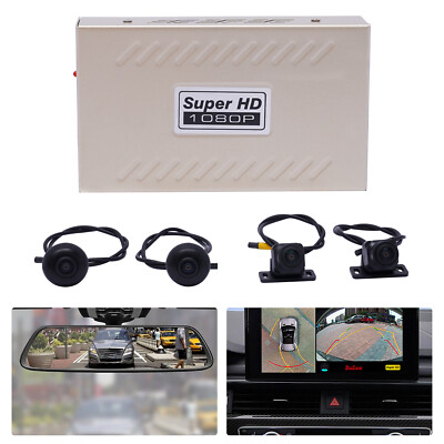Bird View Panoramic System Rearview Camera Car DVR Recording Kits HD 360 Degree