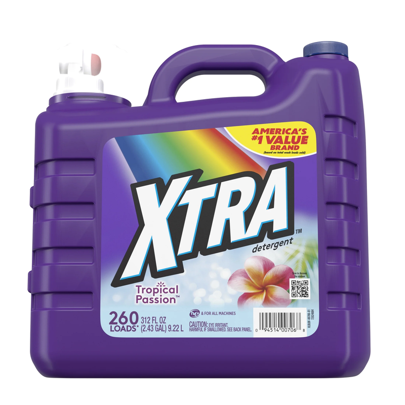 Tropical Passion, 260 Loads Liquid Laundry Detergent, 312 Fl Oz